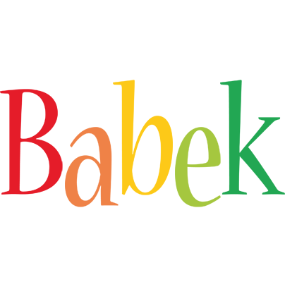 Babek birthday logo