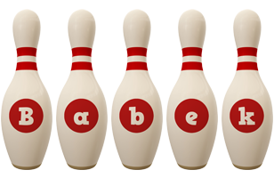 Babek bowling-pin logo