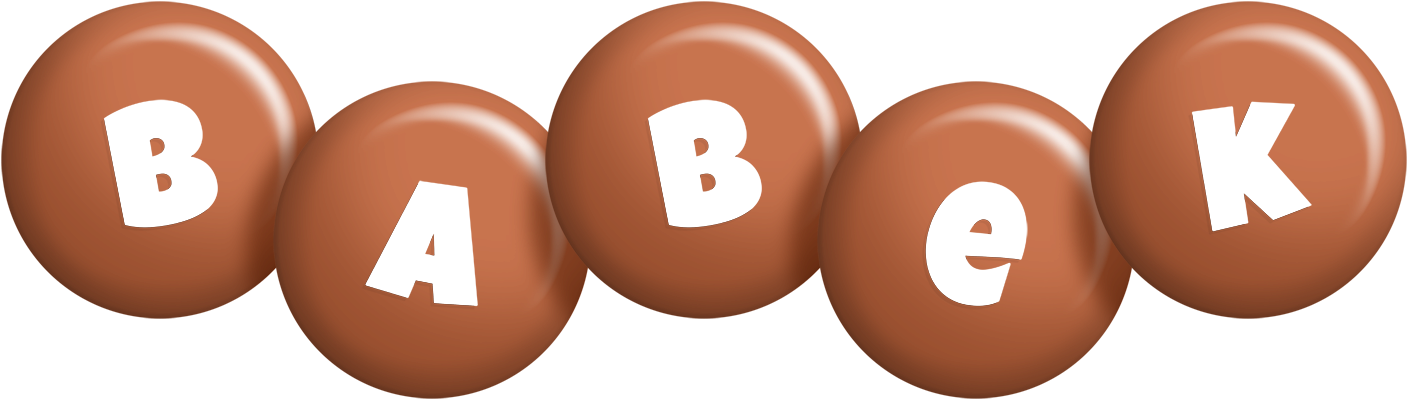 Babek candy-brown logo