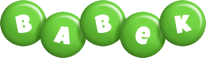 Babek candy-green logo