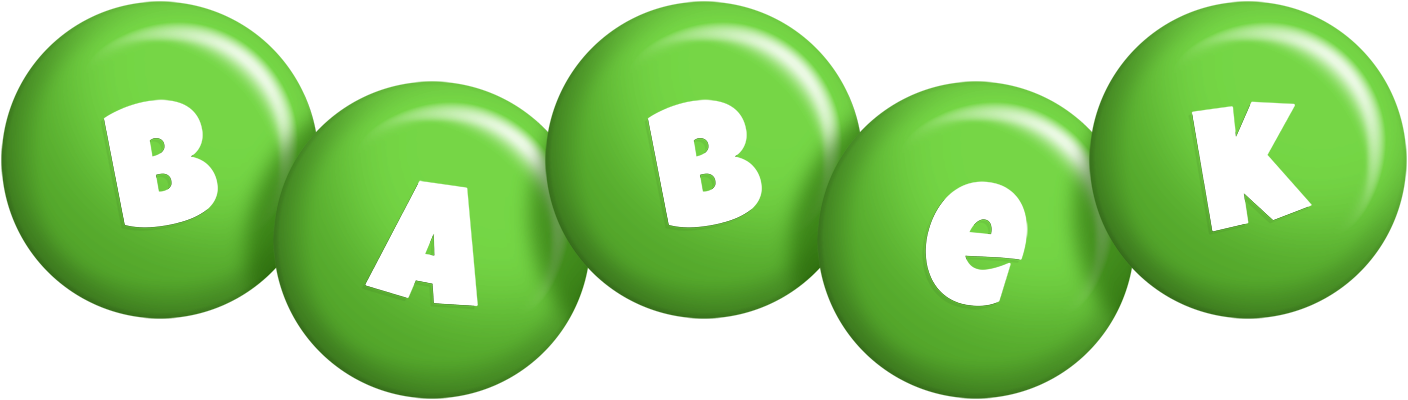 Babek candy-green logo