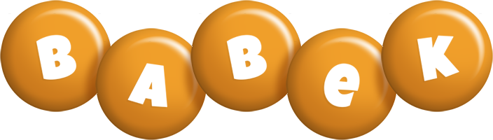 Babek candy-orange logo