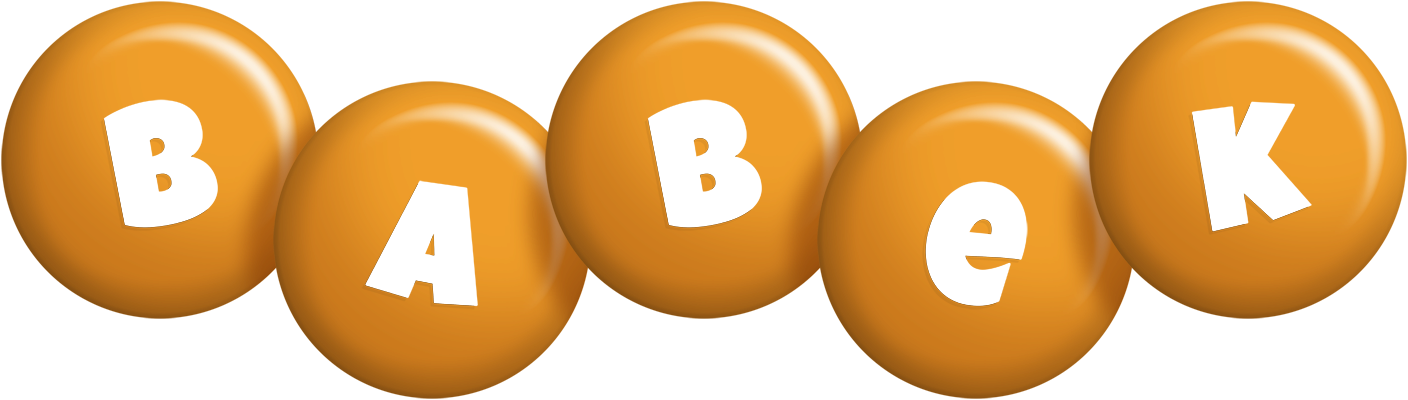 Babek candy-orange logo