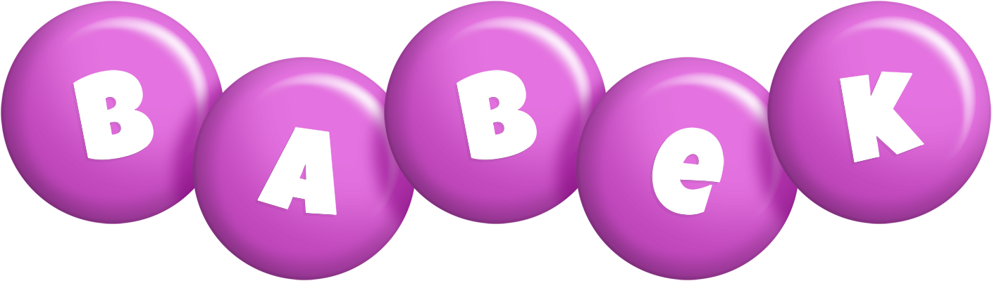 Babek candy-purple logo