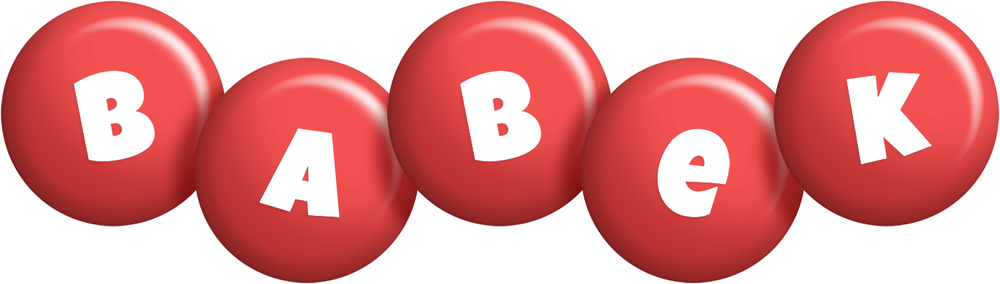 Babek candy-red logo