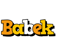 Babek cartoon logo