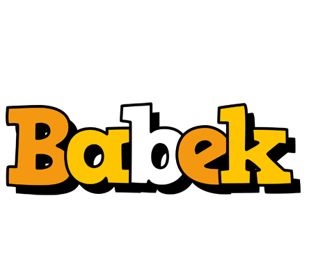 Babek cartoon logo