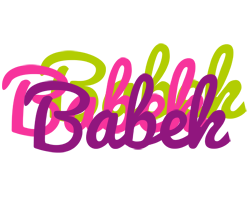 Babek flowers logo