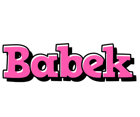 Babek girlish logo