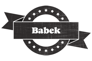 Babek grunge logo