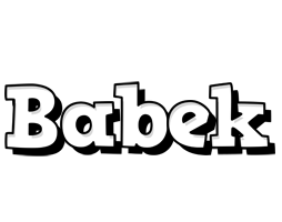 Babek snowing logo