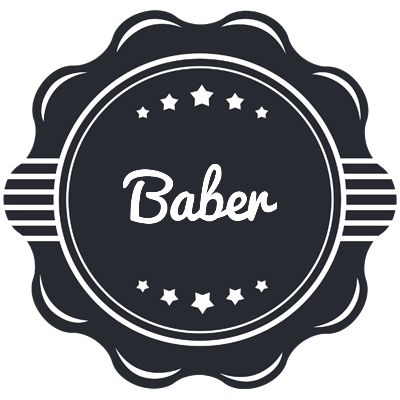 Baber badge logo