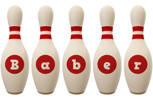 Baber bowling-pin logo