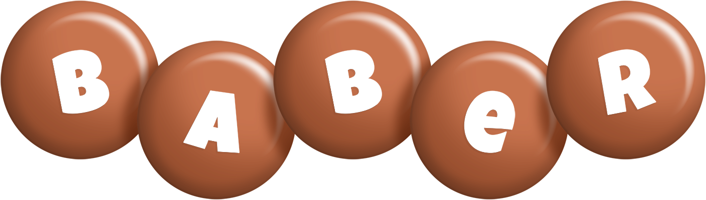 Baber candy-brown logo