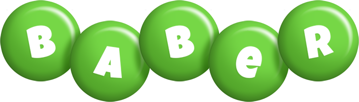 Baber candy-green logo