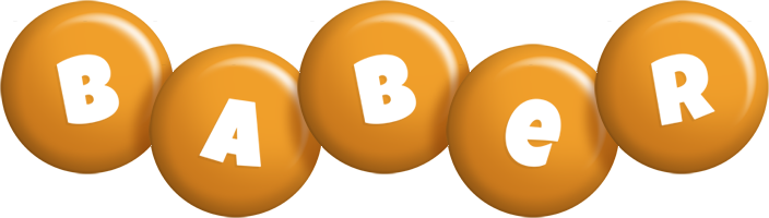 Baber candy-orange logo