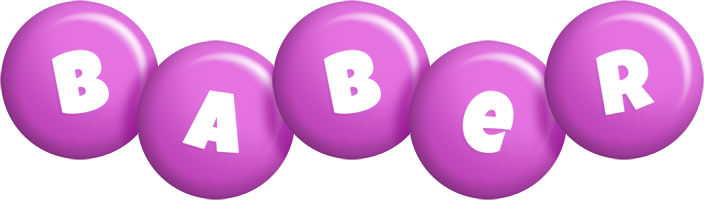 Baber candy-purple logo