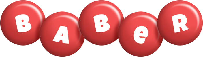 Baber candy-red logo