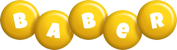 Baber candy-yellow logo