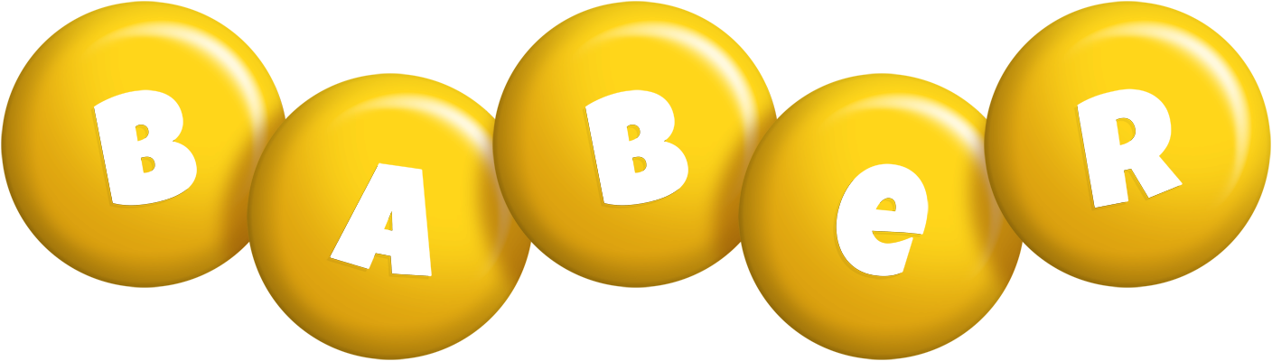 Baber candy-yellow logo