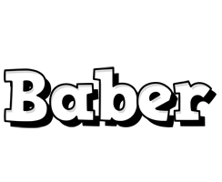 Baber snowing logo