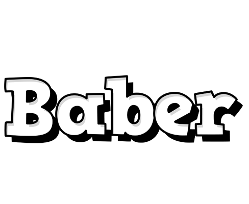 Baber snowing logo