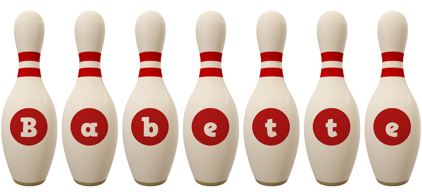 Babette bowling-pin logo