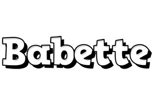 Babette snowing logo