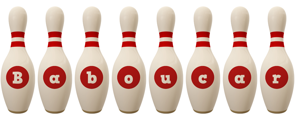 Baboucar bowling-pin logo