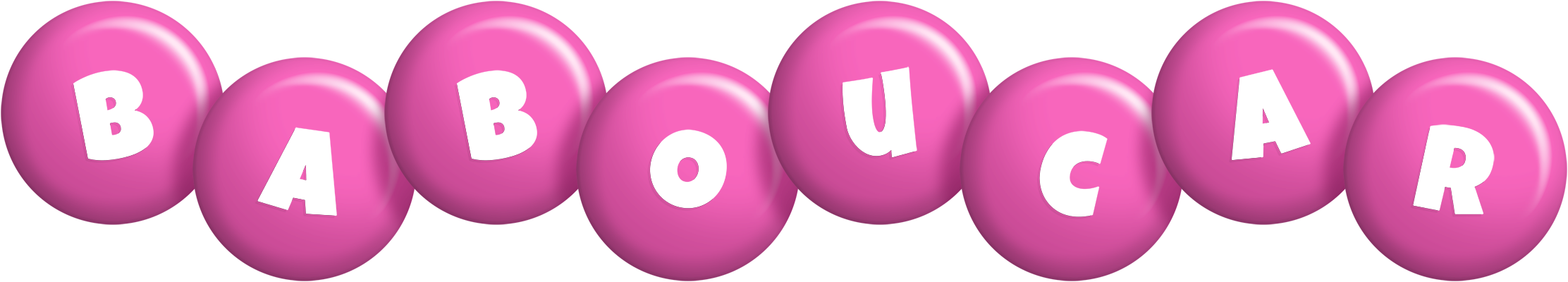 Baboucar candy-pink logo