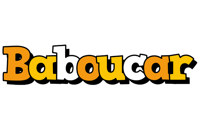 Baboucar cartoon logo