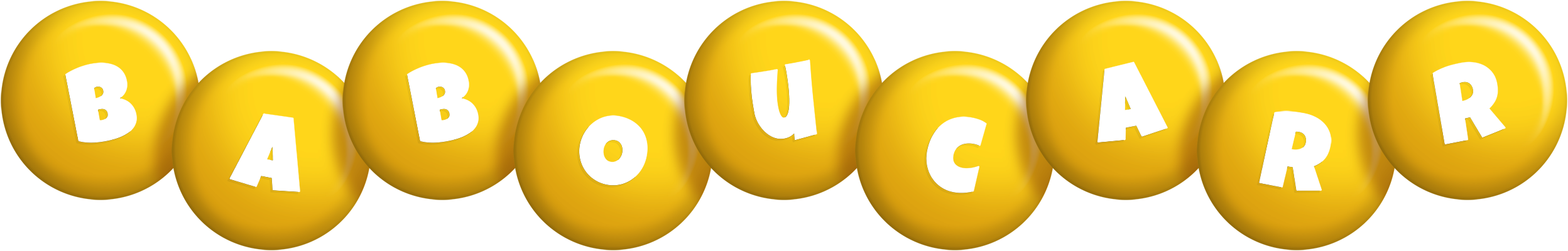 Baboucarr candy-yellow logo