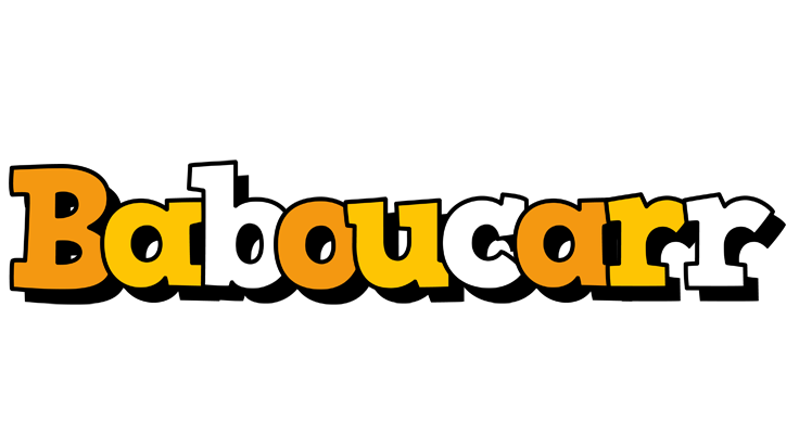 Baboucarr cartoon logo
