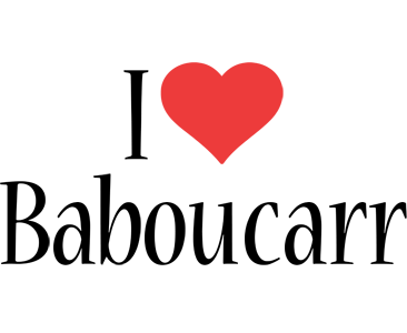 Baboucarr i-love logo