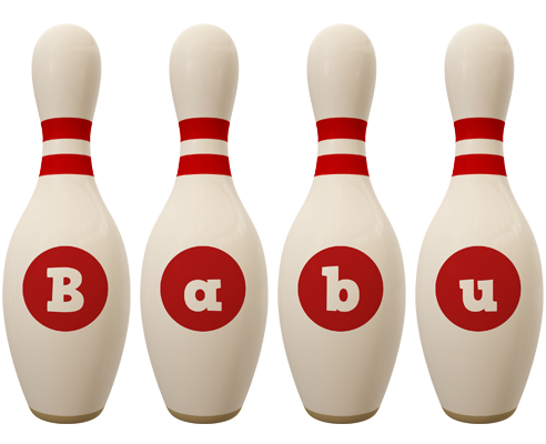 Babu bowling-pin logo