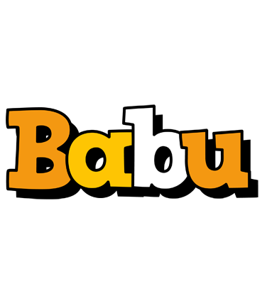 Babu cartoon logo