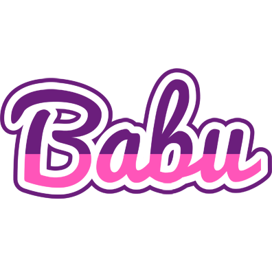 Babu cheerful logo