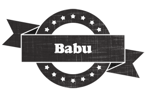 Babu grunge logo