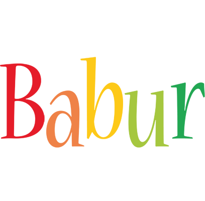 Babur birthday logo
