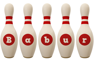 Babur bowling-pin logo