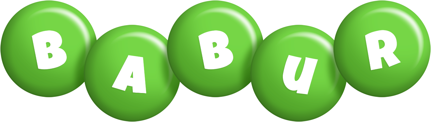 Babur candy-green logo