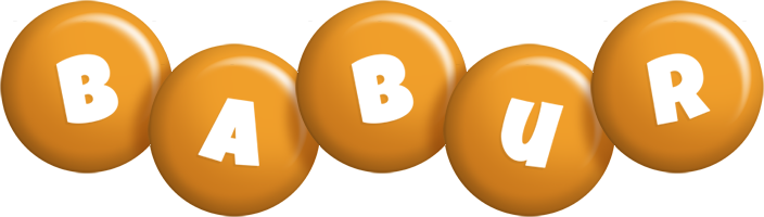 Babur candy-orange logo