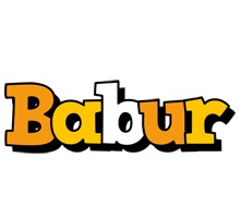 Babur cartoon logo