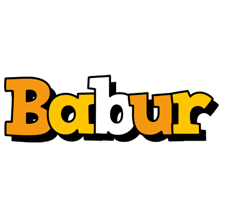 Babur cartoon logo