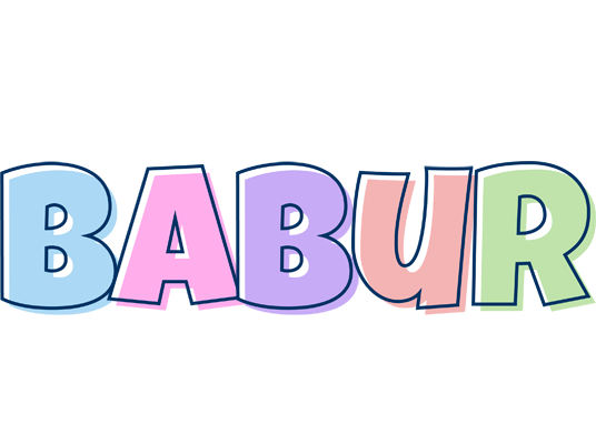 Babur pastel logo