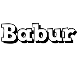 Babur snowing logo