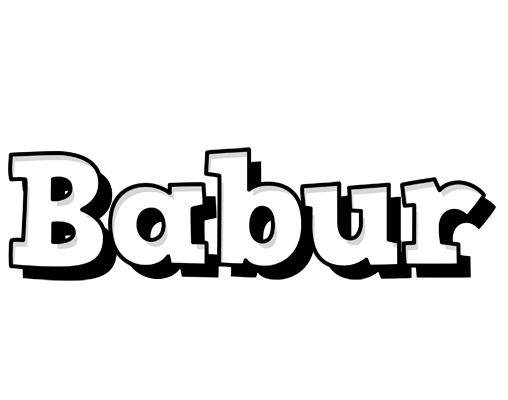 Babur snowing logo