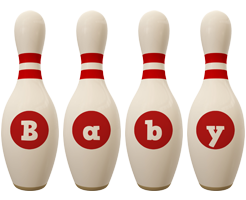 Baby bowling-pin logo