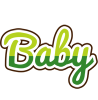 Baby golfing logo