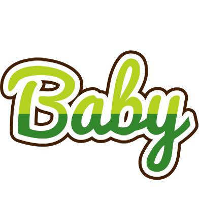 Baby golfing logo